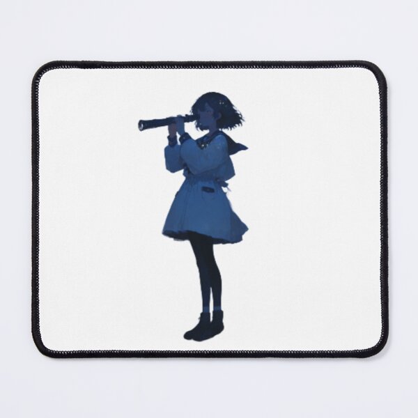 Item preview, Anime girl holding a telescope designed and sold by UniqueArtsOnly.