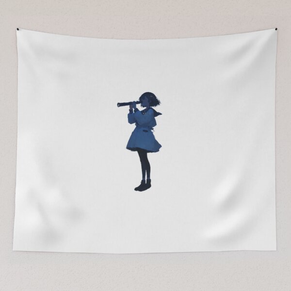 Item preview, Anime girl holding a telescope designed and sold by UniqueArtsOnly.
