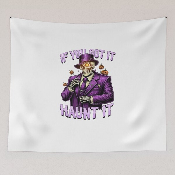 Item preview, If You Got It - Haunt It | Spooky Stylish Skeleton designed and sold by Stitch Please.