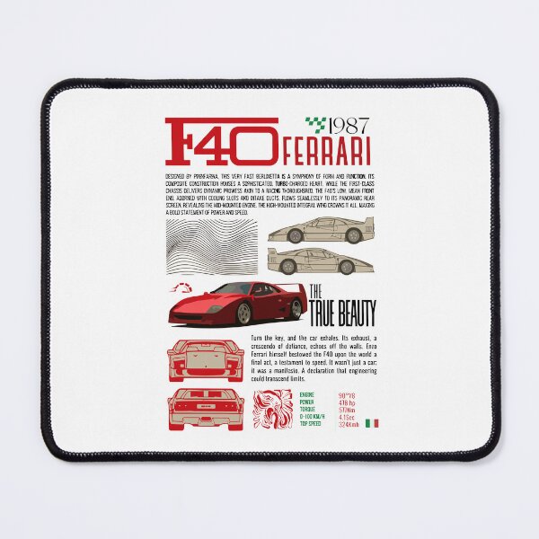 Item preview, Vintage Classic Car Ferrari F40 Art designed and sold by PrintCarClub.