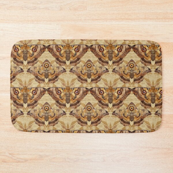 Item preview, Vintage Golden Polyphemus Moth Wallpaper designed and sold by LabMandala.