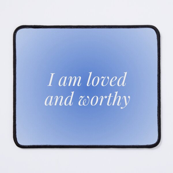 Item preview, I am loved and worthy Affirmation Poster designed and sold by Georgia Ray.