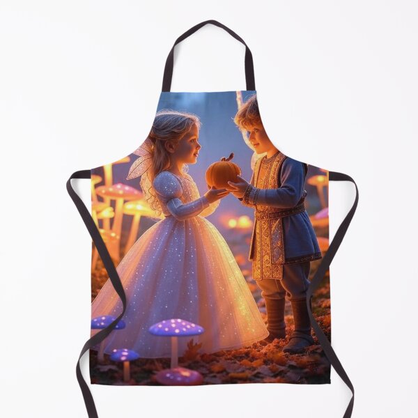 Item preview, Whimsical Fairy Duo Gifting Pumpkin in Glowing Grove. designed and sold by Starlit Sidhe Studio.