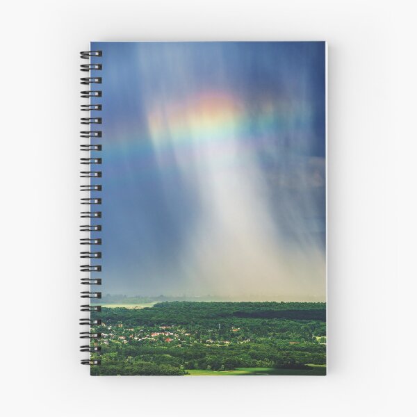 Item preview, Beautiful rainbow with rainy clouds, colorful summer view, Alsace, France designed and sold by Alexander Sorokopud.