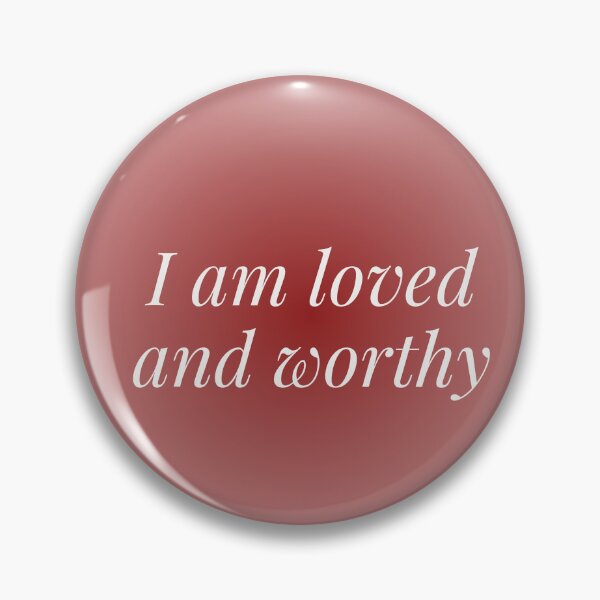 Item preview, I am loved and worthy Affirmation Poster designed and sold by Georgia Ray.