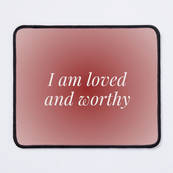 Item preview, I am loved and worthy Affirmation Poster designed and sold by Georgia Ray.