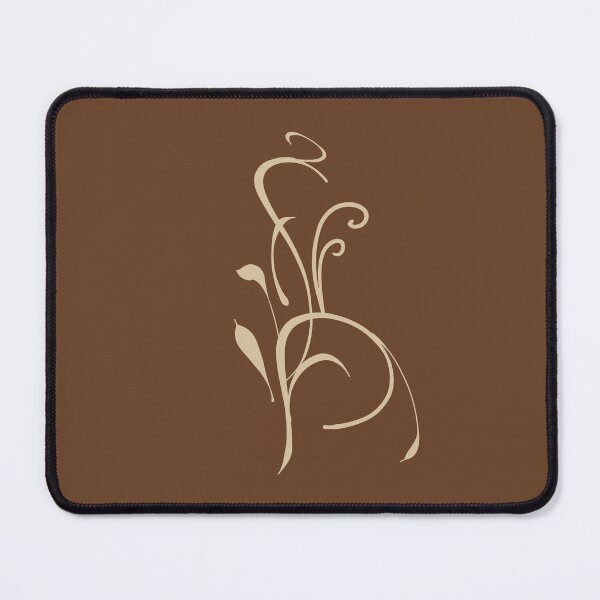 Item preview, Mocha Light Brown and Cream Flourish Natural 2000s designed and sold by LareeKasey.