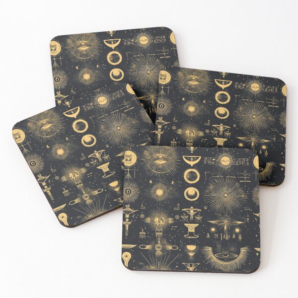 Item preview, Egyptian Ancient Glyphs Celestial Pattern designed and sold by LabMandala.