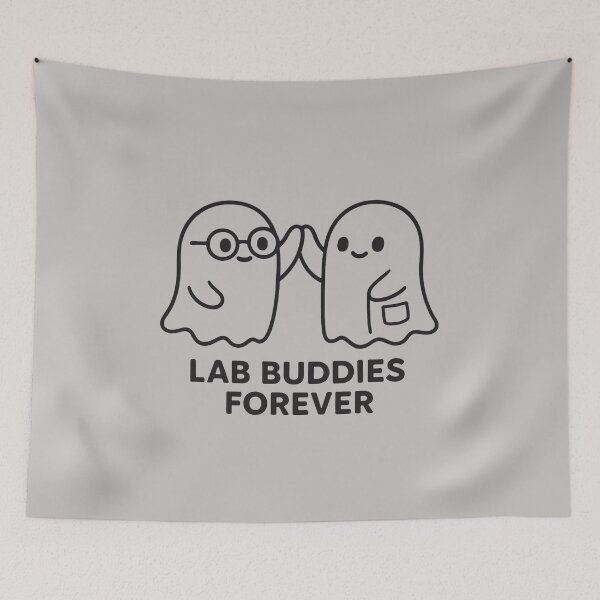 Item preview, Ghost Scientist Duo – Lab Buddies Forever designed and sold by Meandmyshop.