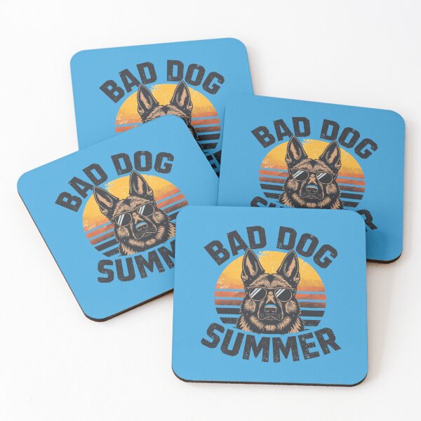 Item preview, Bad Dog Summer - Alsatian designed and sold by kiwioffcuts.