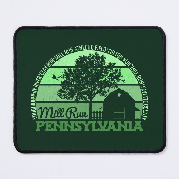Item preview, Mill Run Pennsylvania Sunset Retro Vintage Local Pride Logo designed and sold by CRHPOD20.