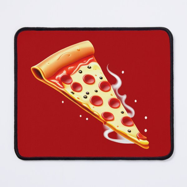 Artikelvorschau, Cartoon Pizzastück Yum entworfen und verkauft von CTM ArtStudio.