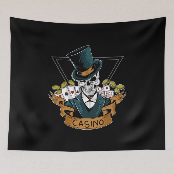 Item preview, Casino Gambler Skull designed and sold by Joncasmiart.