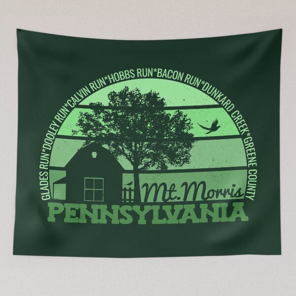 Item preview, Mt. Morris Pennsylvania Sunset Retro Vintage Local Pride Logo designed and sold by CRHPOD20.