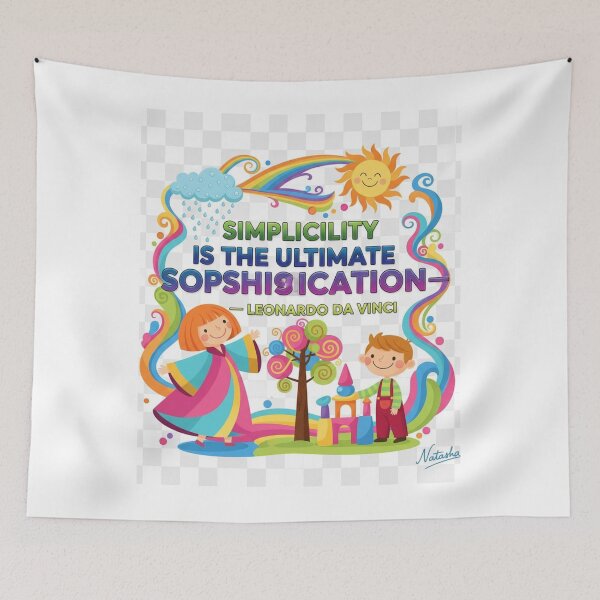 Item preview, Simplicity Is the Ultimate Sophistication — Leonardo da Vinci Quote designed and sold by GogoVibes.