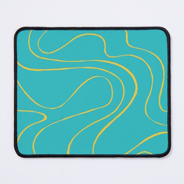 Item preview, Ebb and Flow 2 in Turquoise and Yellow designed and sold by LAEC-Shop.