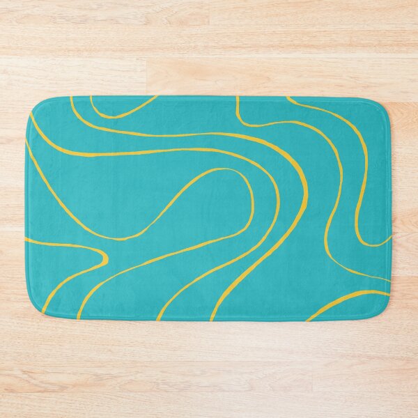 Item preview, Ebb and Flow 2 in Turquoise and Yellow designed and sold by LAEC-Shop.