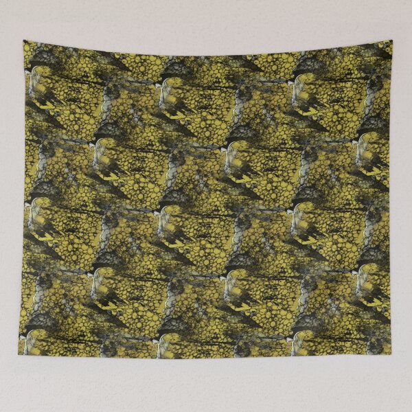 Item preview, Cellular Birds Textured Abstract in Yellow designed and sold by Artistestella.