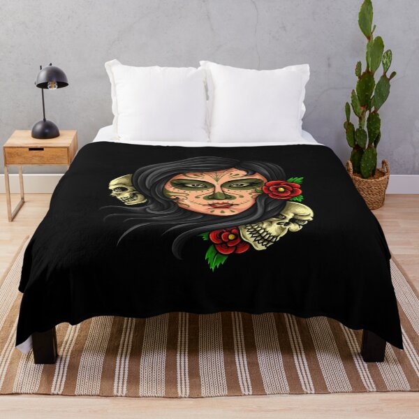 Item preview, Woman on Day of the Dead with roses designed and sold by Joncasmiart.