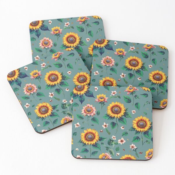 Item preview, Vintage style  sunflowers designed and sold by Nice-patterns.