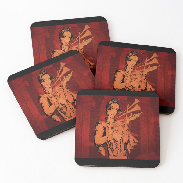 Item preview, Jazz Musician in Red Cityscape designed and sold by TamasKettos.