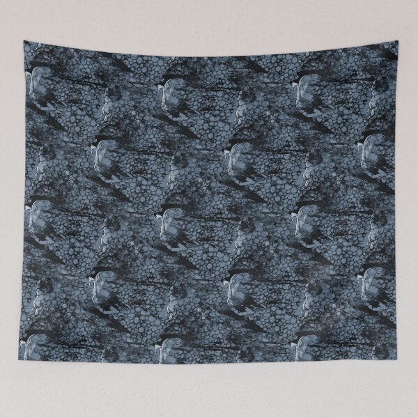 Item preview, Cellular Birds Textured Abstract in Blue designed and sold by Artistestella.