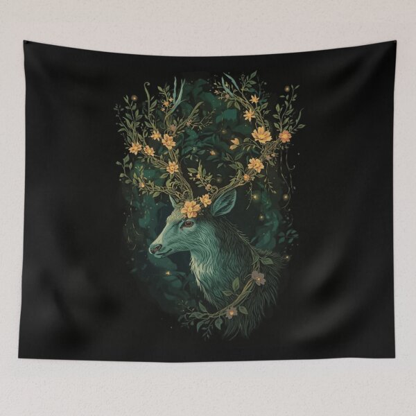 Item preview, Mystical Deer of the Night designed and sold by ZZEE--Lifestyle.