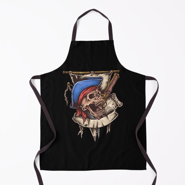 Item preview, Pirate skull with maps and gothic banner designed and sold by Joncasmiart.