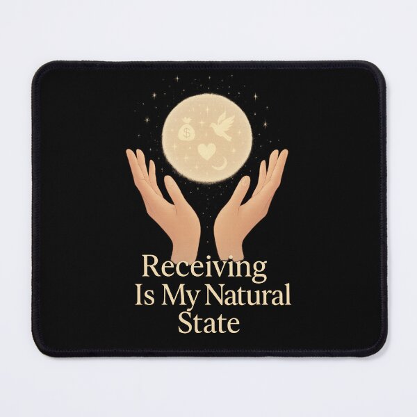 Item preview, Receiving Is My Natural State | Manifestation Abundance Spiritual Sticker & Printable Wall Art | Law of Attraction Design designed and sold by HerDreamCodes.