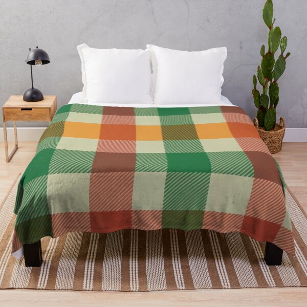 Item preview, Green, Red & Orange Plaid Pattern – Classic Tartan Design with Horizontal and Vertical Lines designed and sold by Cultradesign.