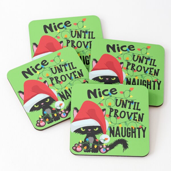 Item preview, Nice Naughty Holiday Cat  designed and sold by BearyRain.