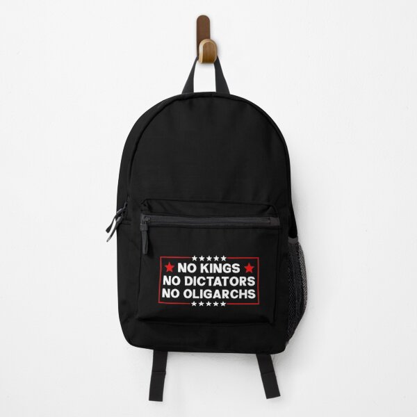 Item preview, No Kings No Dictators No Oligarchs - Anti Trump designed and sold by PixVib.