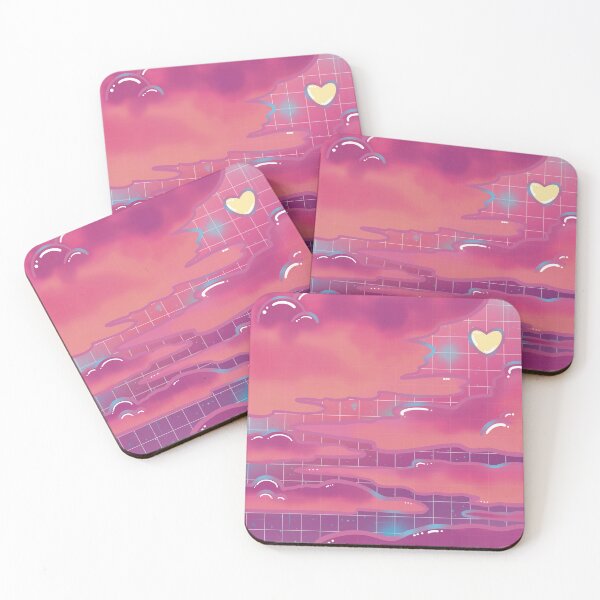 Item preview, Vapor Wave Pink Sunset  designed and sold by ArtsieArtist.