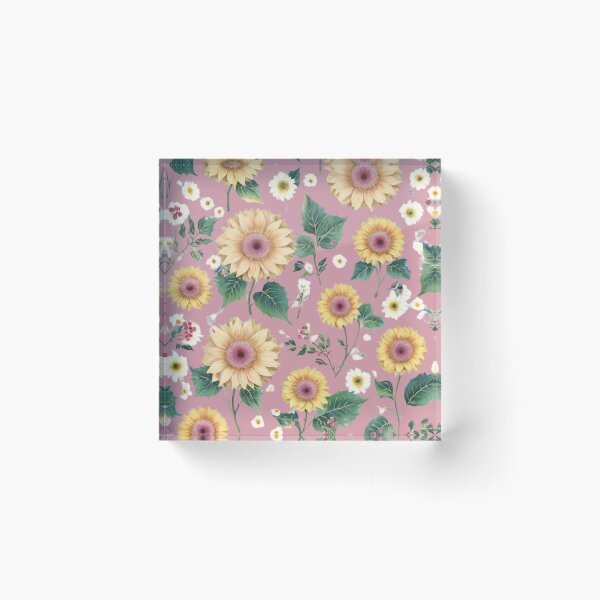 Item preview, Vintage style  sunflowers designed and sold by Nice-patterns.