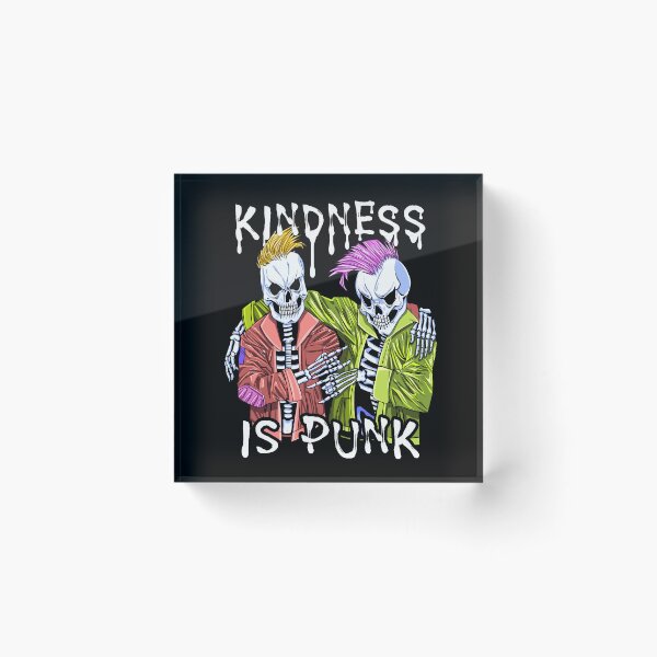 Item preview, Kindness Is Punk – Punk Rock Skeletons Hugging designed and sold by Dmetalx Art Apparel.
