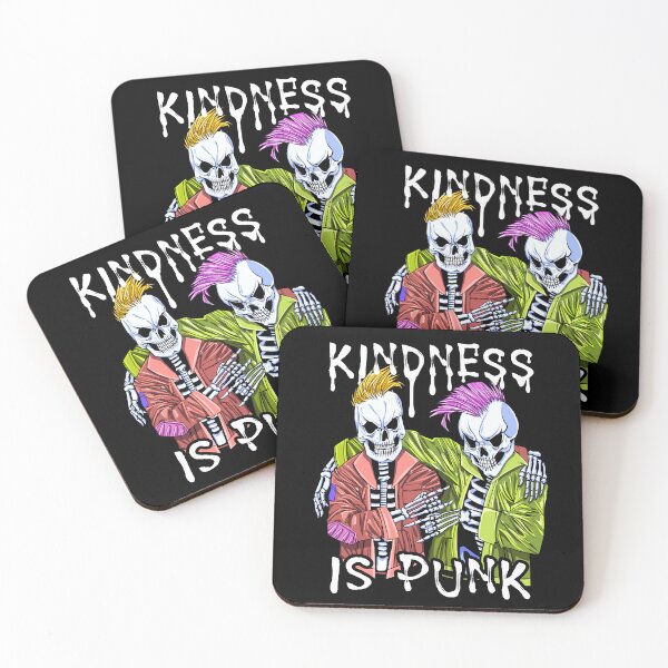 Item preview, Kindness Is Punk – Punk Rock Skeletons Hugging designed and sold by Dmetalx Art Apparel.
