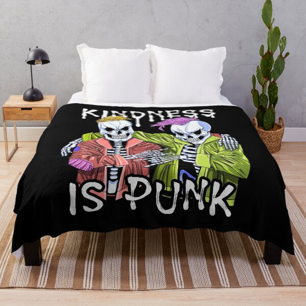 Item preview, Kindness Is Punk – Punk Rock Skeletons Hugging designed and sold by Dmetalx Art Apparel.