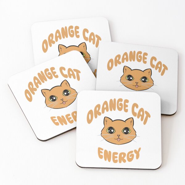 Item preview, Orange Cat Energy designed and sold by thefloralpeach-art.