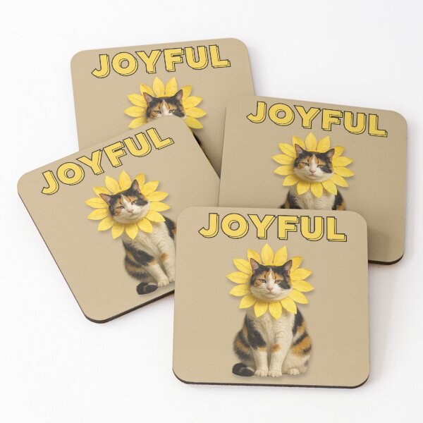 Item preview,  JOYFUL – The Deadpan Calico Cat designed and sold by catastrocat.