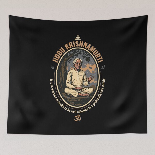 Item preview, Jiddu Krishnamurti Meditative Portrait designed and sold by Boogosh.