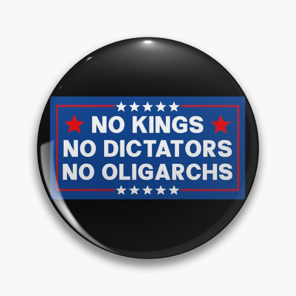 Item preview, No Kings No Dictators No Oligarchs - Anti Trump designed and sold by PixVib.
