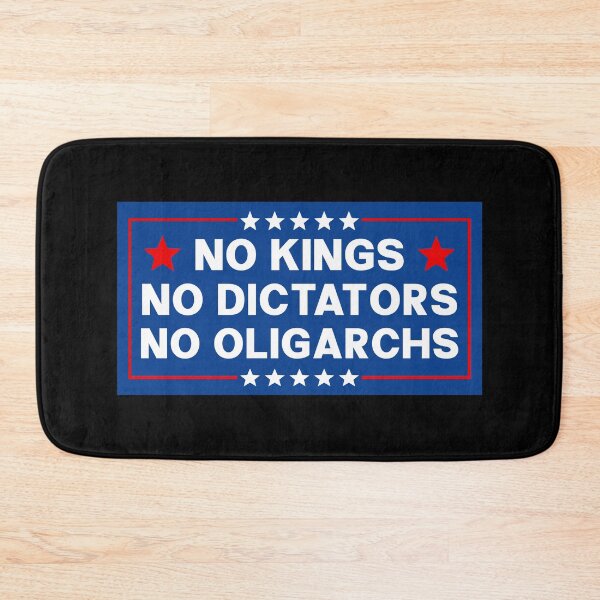 Item preview, No Kings No Dictators No Oligarchs - Anti Trump designed and sold by PixVib.