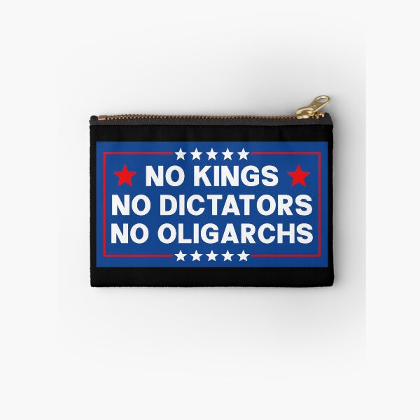 Item preview, No Kings No Dictators No Oligarchs - Anti Trump designed and sold by PixVib.