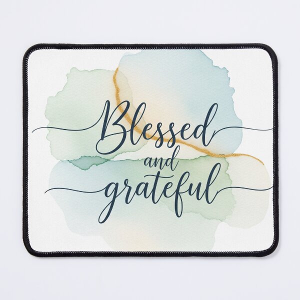 Item preview, Blessed and Grateful Positive Inspirational Christian Faith Design designed and sold by Gahyl7.