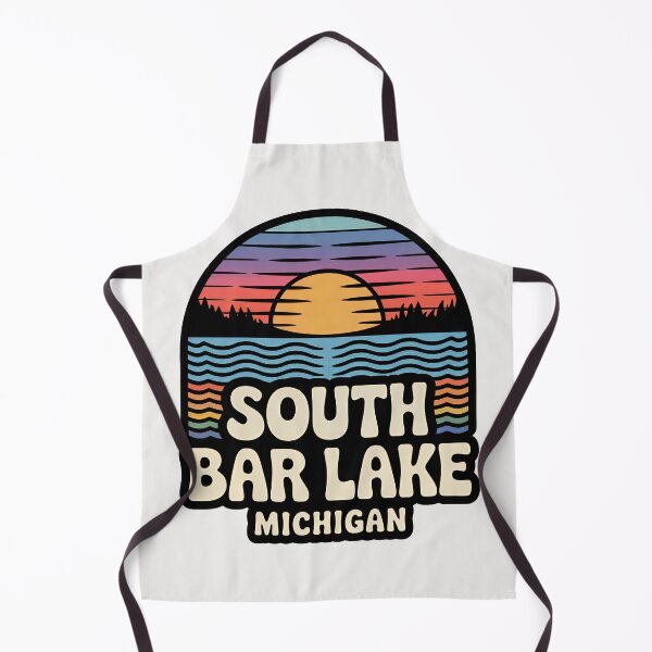 Item preview, South Bar Lake, Michigan Retro Sunset designed and sold by TheOldMittenIllustrated.
