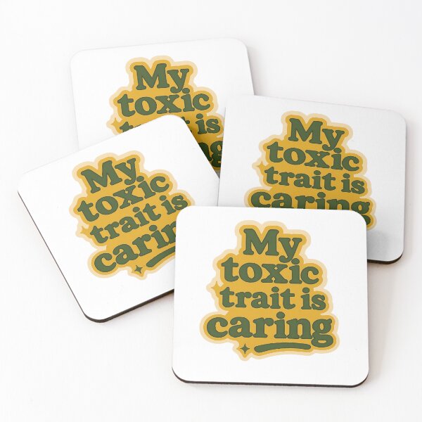 Item preview, My Toxic Trait Is Caring Funny Quote Design designed and sold by myselftherapy.