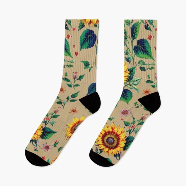 Item preview, Vintage style  sunflowers designed and sold by Nice-patterns.