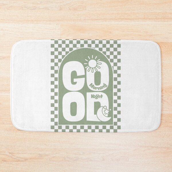 Item preview, Good Morning Good Night in Sage Green designed and sold by Dondonmart.