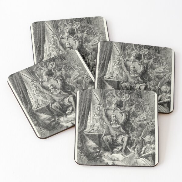 Item preview, Engraving by Gustave Doré for Miguel de Cervantes's 'Don Quixote of La Mancha' designed and sold by Filologica.