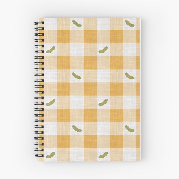 Item preview, Green Pickles on Golden Yellow & White Gingham Plaid designed and sold by piptompatternco.